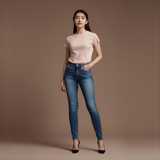 MAEVIA | Pink Relaxed-Fit T-Shirt