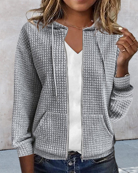 Women's Hooded Zip Cardigan