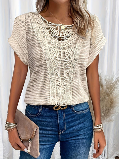Stylish Lace T-Shirt with Fashionable Details