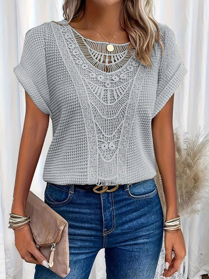 Stylish Lace T-Shirt with Fashionable Details