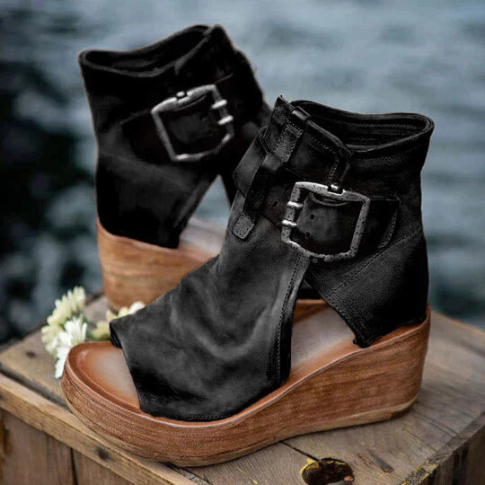 Bohemian-Inspired Women's Wedge Sandals