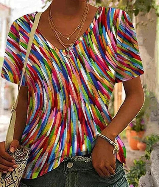 Colorful Casual Blouse for Everyday Wear