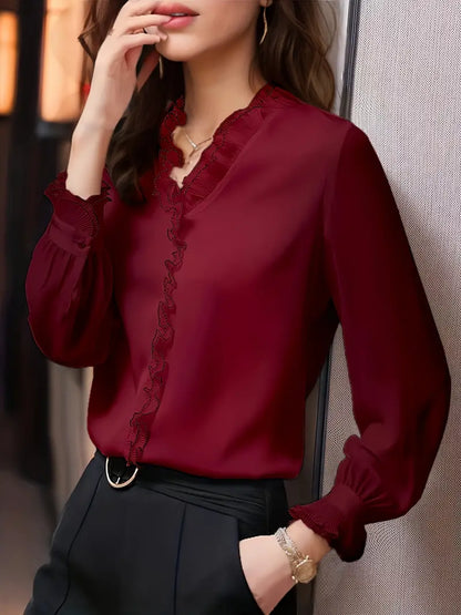 Stylish Long Sleeve Casual Blouse for Women