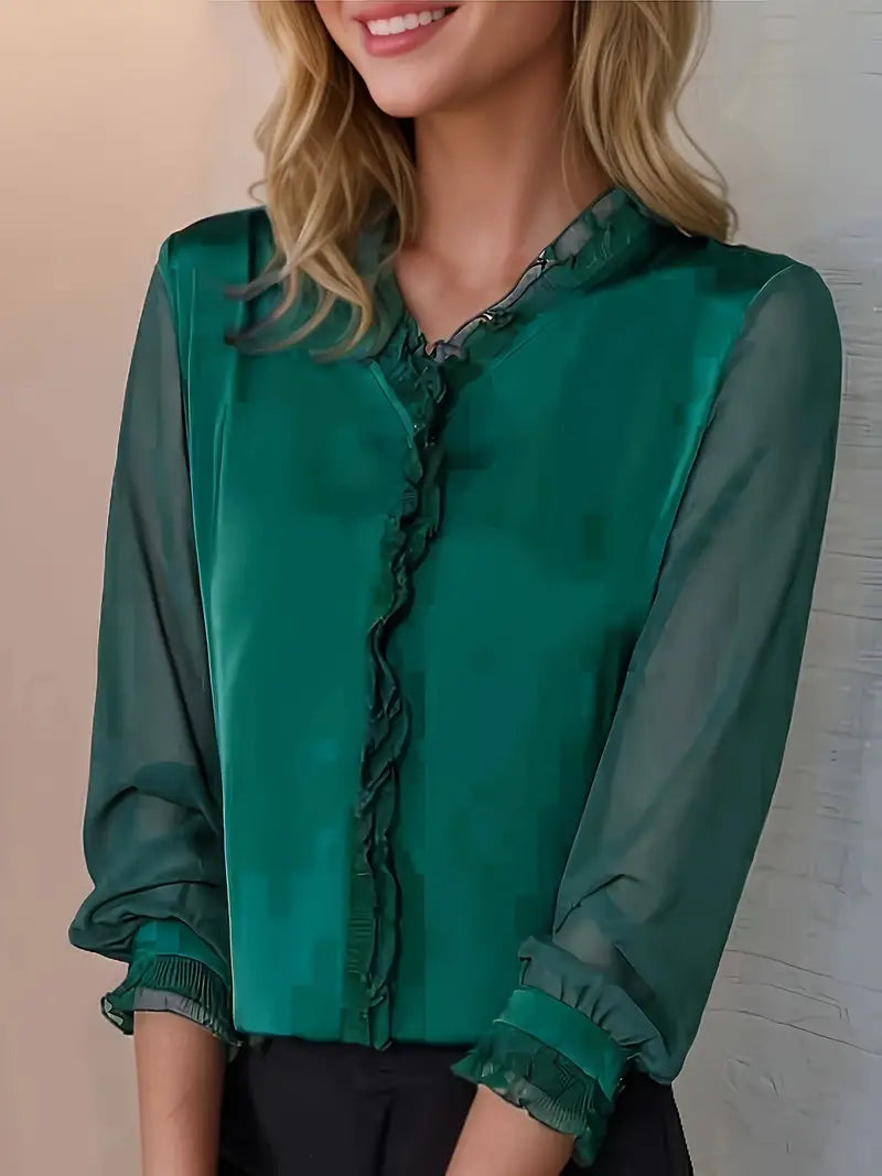 Stylish Long Sleeve Casual Blouse for Women