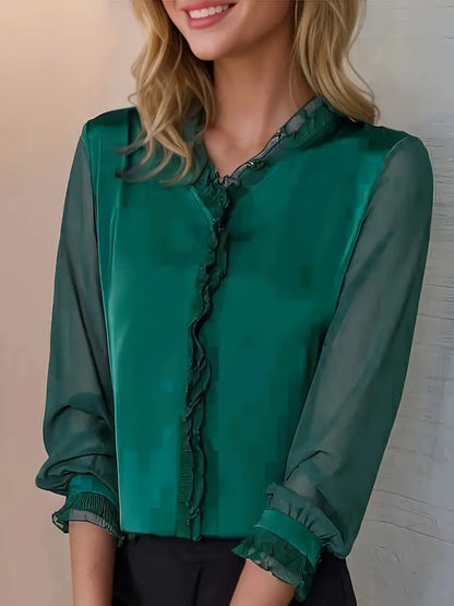 Stylish Long Sleeve Casual Blouse for Women