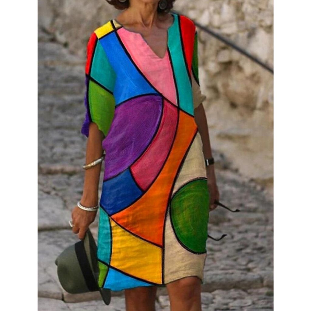 Charming Floral Print Dress