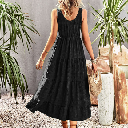 Joebelle Sleeveless Midi Dress for Summer