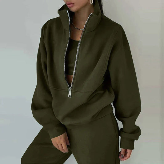 Ira - Comfy Two-Piece Tracksuit Ensemble