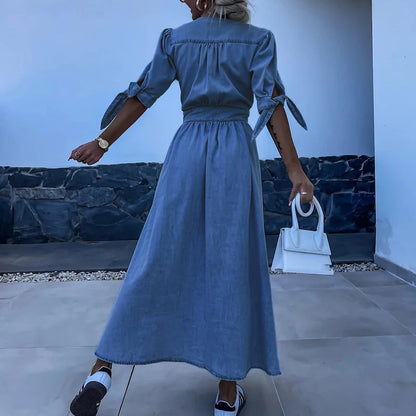 Eva - Stylish Denim Dress
