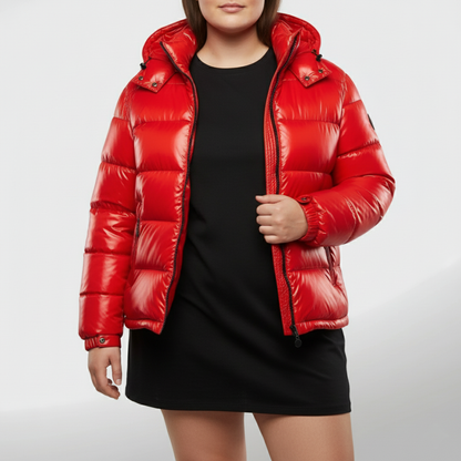Plus Size Women's Warm and Cozy Insulated Puffer Coat