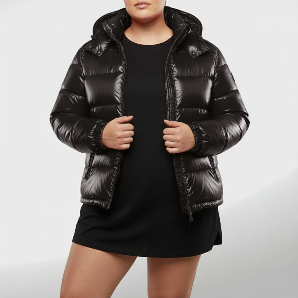 Plus Size Women's Warm and Cozy Insulated Puffer Coat