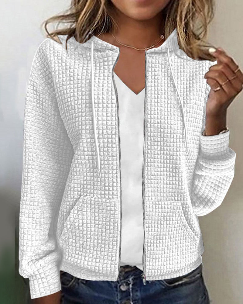 Women's Hooded Zip Cardigan