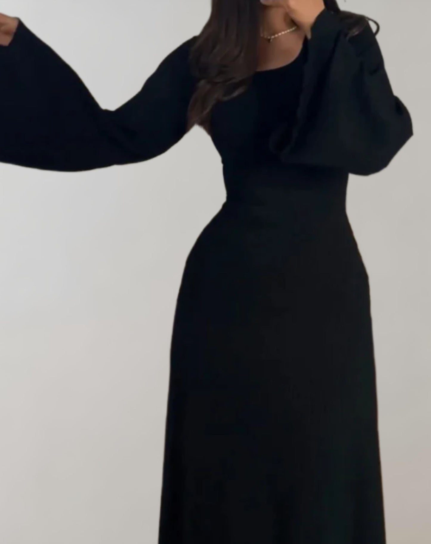 Women's Noemie Long Sleeve Bodycon Dress featuring Round Neck