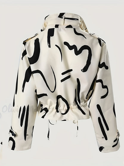 Stylish Women's Stand-Up Collar Jacket