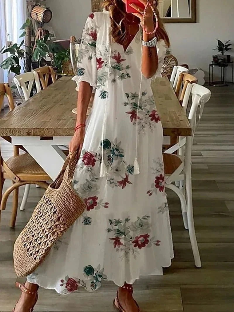 Boho Chic Natural Dress